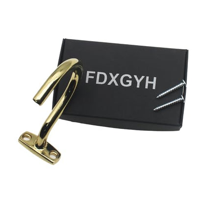 FDXGYH 1pcs Golden Billiard Table Board Cue Holder with 1 Hook for Accessories Storage