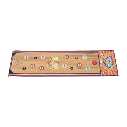 banapoy Mini Bowling Set, Easy Setup Portable Smooth Mat Tabletop Bowling Game, Indoor Set with 6 Pins 6 Balls and Mat, for Kids Toddler Boys Girls Family Party Home