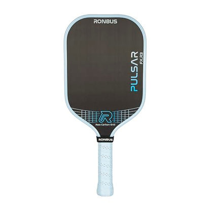 Ronbus Pulsar + Pulsar FX Thermoformed Raw Toray T700 Carbon Fiber Pickleball Paddle with 16 mm Polypropylene Honeycomb Core - style: Pulsar FX R3