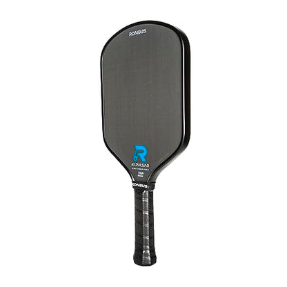 Ronbus R1/R3 Pulsar Thermoformed Raw Toray T700 Carbon Fiber Pickleball Paddle with 16 mm Polypropylene Honeycomb Core - style: R1 Pulsar 5.25'' Handle