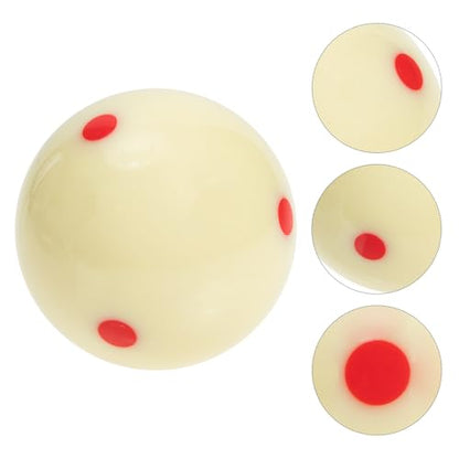 Regulation Six Dots Professional Cue Ball White Billiard Ball for Pool Table Training High-Grade Phenolic Resin Scratch Resistant