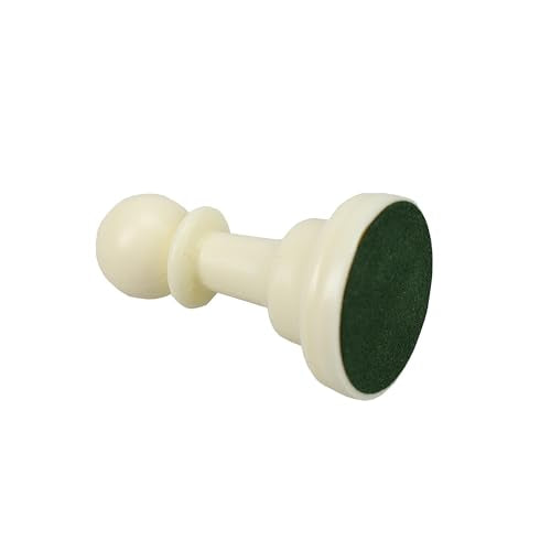WE Games Replacement Staunton Chess Pawn - Light, Plastic with Felt Bottom, Classic Design, Replacement Chess Piece for Chess Set - color: White Pawn