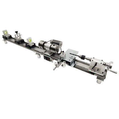 110V 450W Multi-Function Pool Cue Repair Machine, 1.26" Spindle, 0-2500RPM Cue Billiard Repair Lathe with Double Track Chuck, MT5 Spindle Taper, for Cue Tip Slender Workpiece Processing