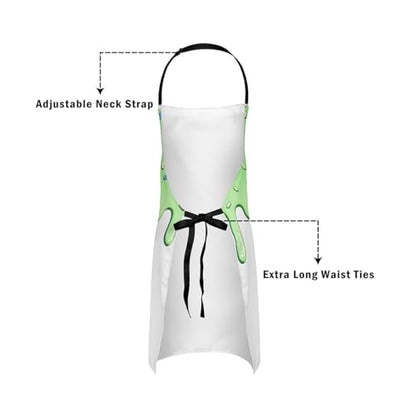 Castle Fairy Ice Cream Drip Baseball Kids Kitchen Apron - color: Green