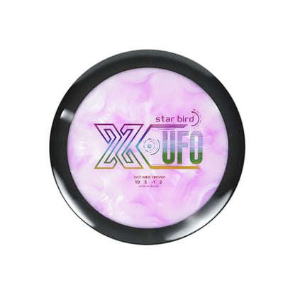 X-UFO Disc Golf Driver, 170-180g, PDGA-Certified, Suitable for Windy and Ultra Stable tee Shots, Ultra Stable Long Distance Driver - color: mix colors