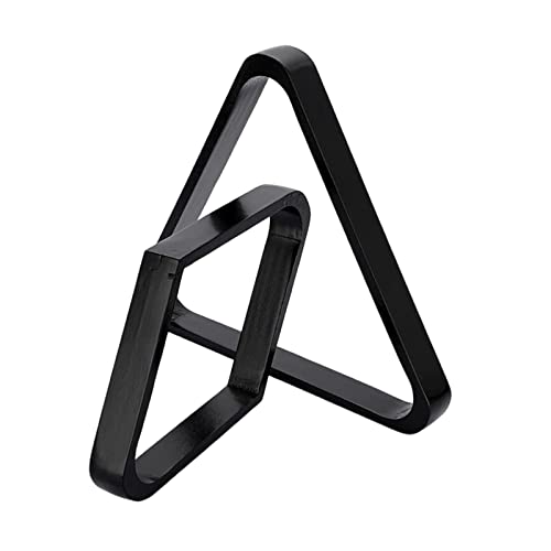 2Pcs Billiard Ball Rack Set, Eight Ball Triangle Rack, Diamond,Ball Racks for Table-Black - color: Black