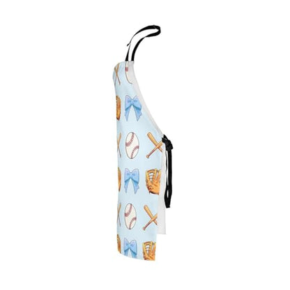 Castle Fairy Boy Soccer Kitchen Apron - color: Baseball Blue