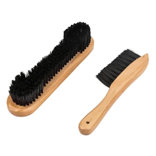 2Pcs Pool Table Brush Set Billiard Snooker Supplies Wooden Handles Billiard Brush Pool Table Accessories for Club Home Bar