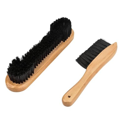 2Pcs Pool Table Brush Set Billiard Snooker Supplies Wooden Handles Billiard Brush Pool Table Accessories for Club Home Bar