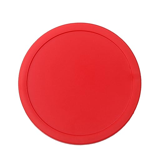 75mm Air Hockey Pucks Set of 4 Red Table Hockey Paddles Sturdy Replacement Accessories for Boys and Girls and Adults for Game Tables
