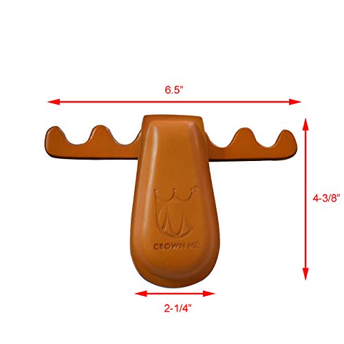 CROWN ME Weighted 4-Cue Leather pool cue holder - color: Leather color