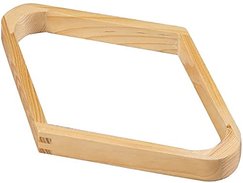 9 Ball Racks,Wooden Diamond Shaped Billiard Holder 9-Ball Diamond Rack Pool Table Triangle Ball Rack