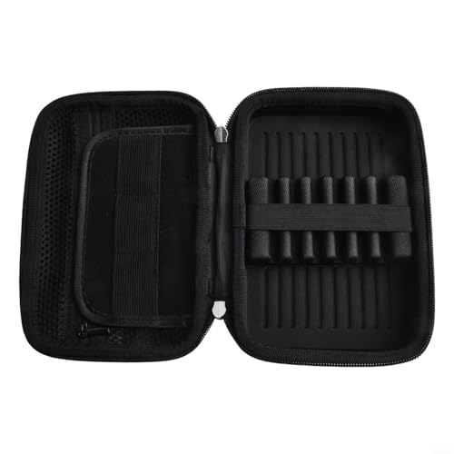 Hard EVA Darts Case For Steel Soft Tip Darts With 6 Slots Shafts Flights Tips Holder Compact Travel Storage Carry Pouch