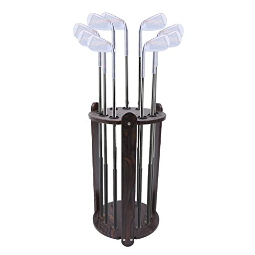 9 Holes-Wood Billiards Cue Rack Billiards Stick Stand Pool Stick Holder Floor Stand Club Organizer Display Stand for Golf Club Fishing Rod Billiard Poles - style: style 4