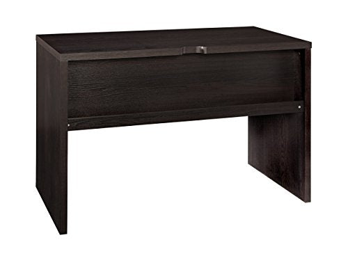 ClosetMaid 43.8 in. W Home Office Desk for Computer, Laptop, Writing, Study with Modern, Simple Style, Black Walnut Wood Finish - color: Black Walnut, style: Rectangle Desk