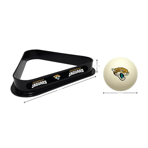 Imperial NFL Cue Ball & Rack Set - color: Jacksonville Jaguars, White