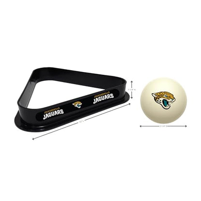 Imperial NFL Cue Ball & Rack Set - color: Jacksonville Jaguars, White