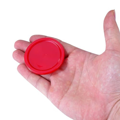 Pack of 5 Red 2-inch Mini Air Hockey Table Pucks - size: 2-inch