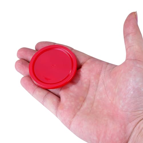 Pack of 5 Red 2-inch Mini Air Hockey Table Pucks - size: 2.5-inch