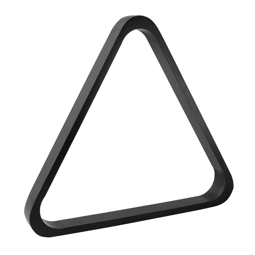 GSE Games & Sports Expert Solid Wood Billiard 8-Ball Triangle / 9-Ball Diamond Pool Ball Racks for 2-1/4" Pool Balls, Pool Table Accessories - color: Black, style: 8-Ball Triangle Rack