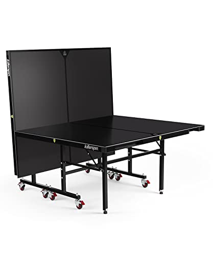 Killerspin MyT 415X Blackstorm Ping Pong Table, Weather Resistant Outdoor Ping Pong Table with Storage Pockets and Serious Style, Black