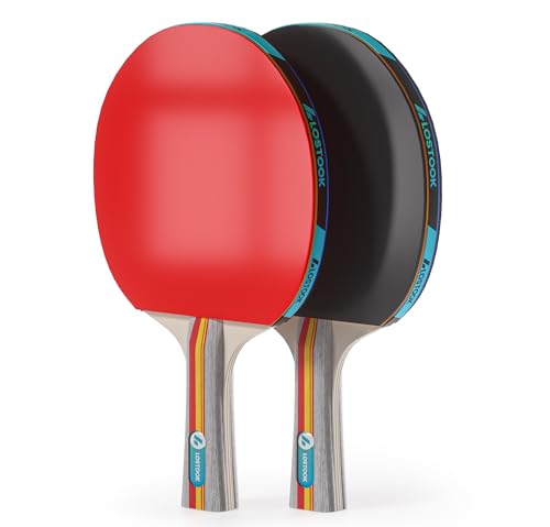 Professional Ping Pong Paddles Set of 2/4 with Table Tennis Rackets and 3 Star Balls, Portable Ping Pong Table Net with Clamps for Any Table, Home/Outdoor Games - color: Gray