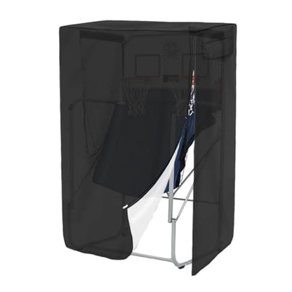 Basketball Arcade Game Cover Dual Shot Electronic Basketball Arcade Game Cover Waterproof Oxford Fabric with Side Zipper & Drawstring, Easy Clean & Foldable (51x25x85in) - size: 51x25x85"