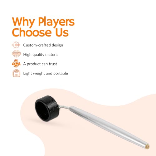 Aluminum Circle Pool Chalk Holder - Use with TAOM Pyro or TAOM V10 Chalk - Slip-in Pocket Pool Cue Chalk Holder - Cover Billiard Supplies - Snooker Accessory Chalk - color: Silver