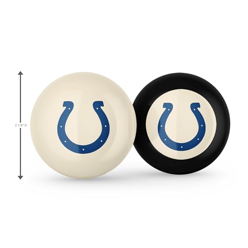 Imperial NFL Logo Cue Ball & 8 Ball Combo Set - color: Indianapolis Colts, White