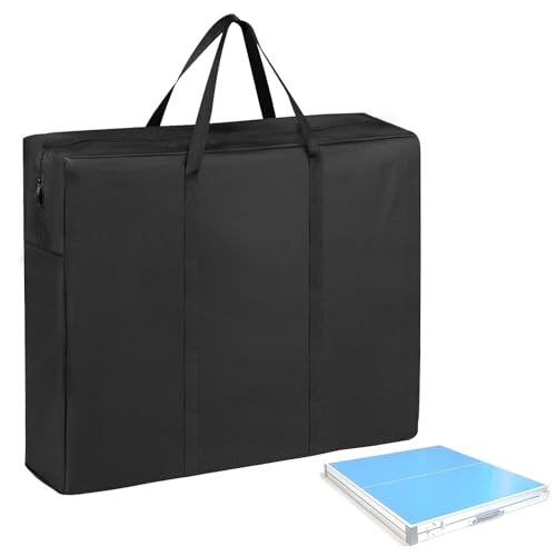 Folding Ping Pong Table Storage Bag, Portable Carry Bag for 6 x 3 FT Foldable Table Tennis Table - 37" D x 5" W x 37" H