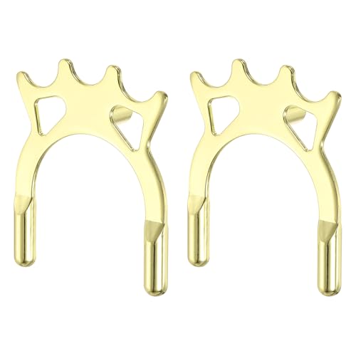 Billiard Bridge Head, Pool Cue Stick Bridge Screw-on Metal Cue Rests Billiard Accessories - color: Gold, style: High Fork