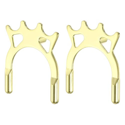 Billiard Bridge Head, Pool Cue Stick Bridge Screw-on Metal Cue Rests Billiard Accessories - color: Gold, style: High Fork
