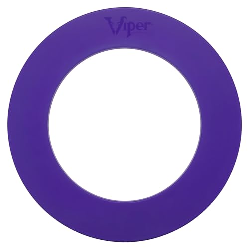 Viper by GLD Products Guardian Dartboard Surround Sisal/Bristle Steel-Tip Dartboard Wall Protector, Black, for 17.75” Steel tip Dart Board - color: Purple