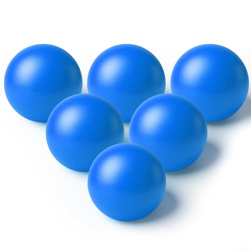 Jenaai 6 Pack Arcade Ball Roll and Score Replacement Balls 2.48 Inch for Family Recreation Rooms, Ladder Toss, Outdoor Yard Replacement Balls for Arcade Ball Toss, Home Recreation Game - color: Blue