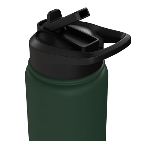 Disc Golf Frisbee Midrange Heartbeat Set Gift Putter Stainless Steel Insulated Water Bottle - color: Dark Green