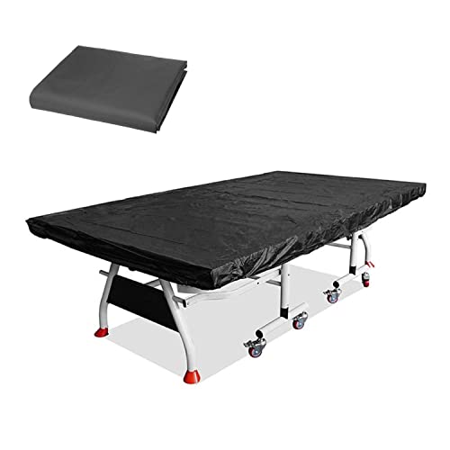 Lmaray 110 By 59 Inches Flat Ping Pong Table Cover, Black, Waterproof, 210D Breathable Oxford Cloth, Dust Proof for Indoor Outdoor