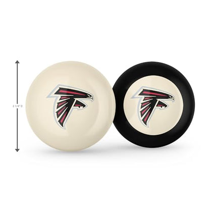 Imperial NFL Logo Cue Ball & 8 Ball Combo Set - color: Atlanta Falcons, White