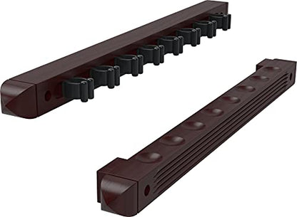 Fat Cat 2-Piece Wall Mounted Hardwood Billiard/Pool Cue Rack,