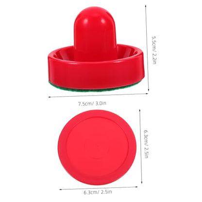 Abaodam 5sets Table Ice Hockey Game Kit Air Hockey Tabletop Pucks Handles Paddles Ice Paddles Game Accessories Family Party Fun Easy to Play
