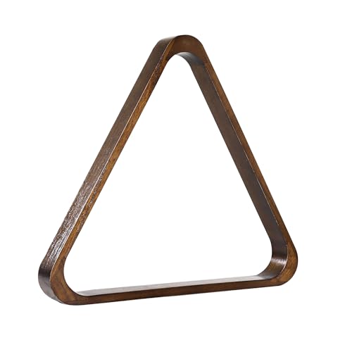 GSE Games & Sports Expert Solid Wood Billiard 8-Ball Triangle / 9-Ball Diamond Pool Ball Racks for 2-1/4" Pool Balls, Pool Table Accessories - color: Espresso, style: 8-Ball Triangle Rack