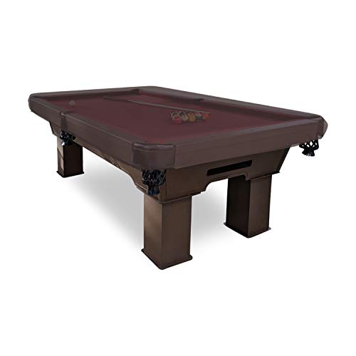 Covers & All Pool Table Cover, Made of 18 Oz Cover Tuff, Waterproof, Ideal for Extreme Weather (124" W x 72" D x 8" H, Coffee) - color: Coffee, size: 124" W x 72" D x 8" H