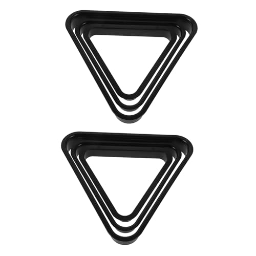 6pcs Pool Table Triangle Rack: Heavy Duty Ball Holder Snooker Rack - Table Balls Frame - Billiard Accessories for Bars Party Recreation 25/32/38mm
