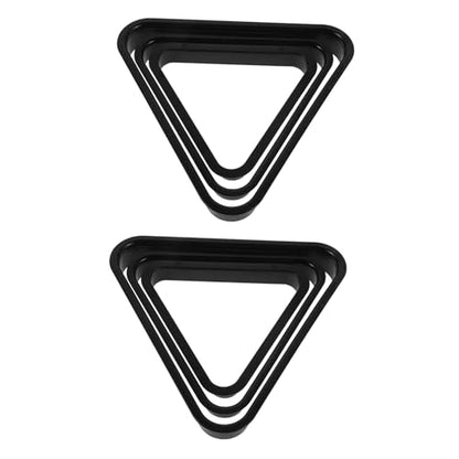 6pcs Pool Table Triangle Rack: Heavy Duty Ball Holder Snooker Rack - Table Balls Frame - Billiard Accessories for Bars Party Recreation 25/32/38mm
