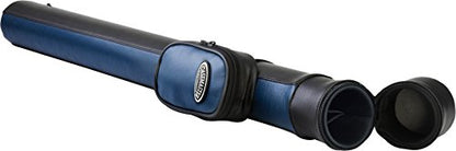 Casemaster Q-Vault Supreme Billiard/Pool Cue Hard Case, Holds 1 Complete 2-Piece Cue (1 Butt/1 Shaft) - color: Blue