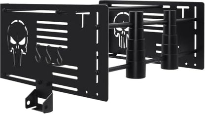Wall Mounting Storage Luggage Rack/Tour Trunk Pack Pak for Harley Touring Road King, Road Glide, Electra Glide, Street Glide, Sportster, Dyna, Softail - color: Black