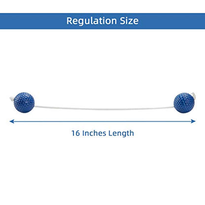 ApudArmis Ladder Bolas Balls, 6 Pack Real Golf Tossing Ball Replacement for Ladder Toss Game - Outdoor Lawn Yard Beach Game for Teens Adults Family (3 Red + 3 Blue)