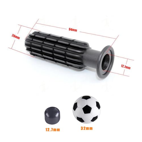 SM SunniMix 18 Pieces Foosball Handle Grips Octagonal Handles Desk Foosball Table Game Rod End Plug Football Stick PP Material Suitable for Home