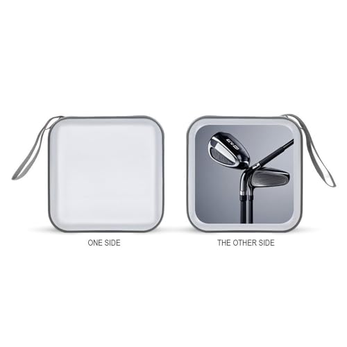 Golf Club DVD Case Large Storage Disc Wallet Bag Portable CD Case Holder 40 Capacity Hard Plastic Disc Cases Storage Binder DVD Case Wallet for Car Home Office Travel
