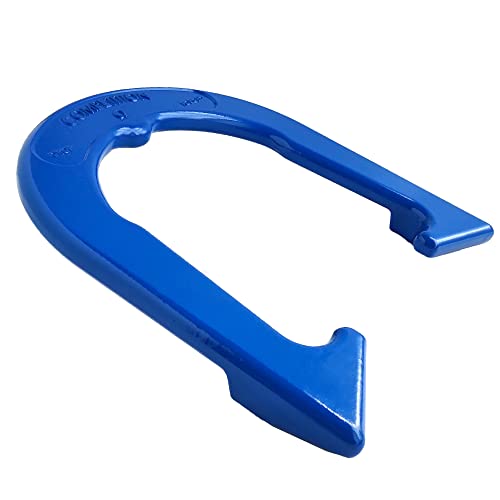 Tournament Pitching Horseshoes - Blue Finish - NHPA Sanctioned for Tournament & League Play - Drop Forged Construction - One Pair (2 Shoes)