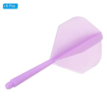 PATIKIL Integrated Dart Shaft & Flights, Pack Lightweight Dart Flight Set - color: Purple